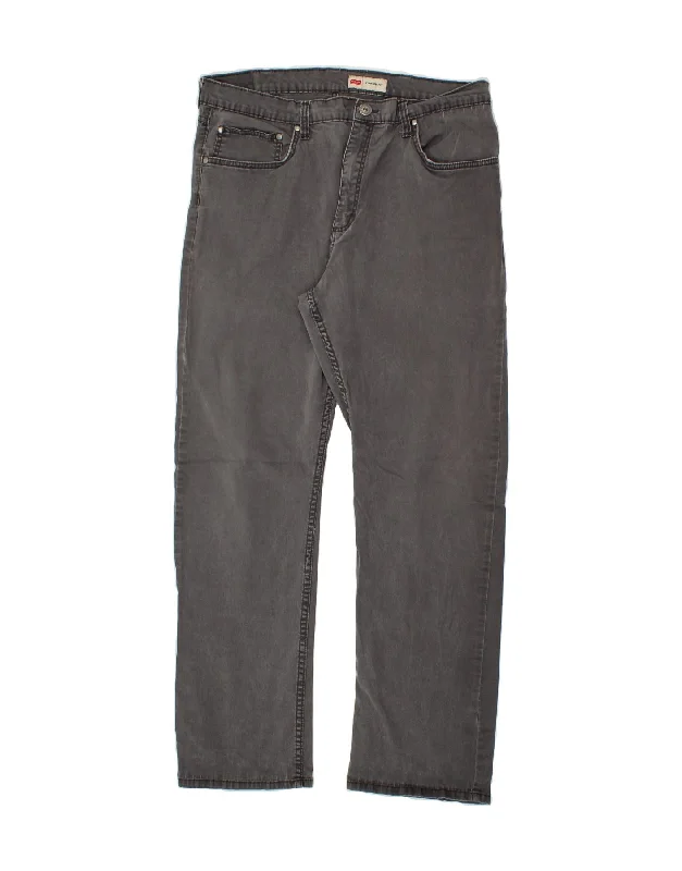 WRANGLER Mens Straight Casual Trousers W34 L29  Grey