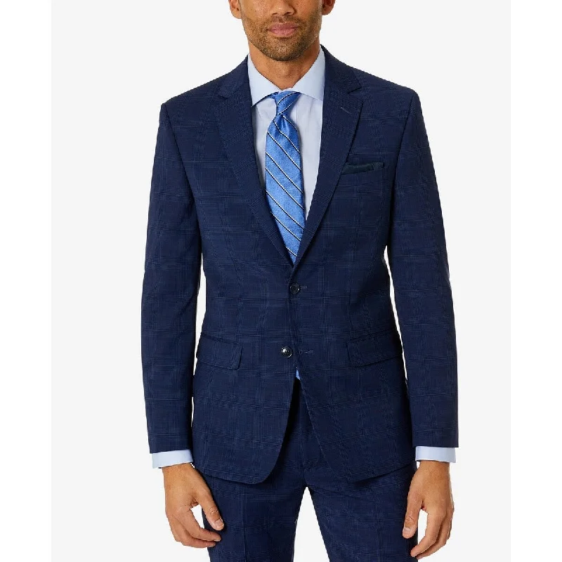 Bar Iii Men's Skinny Fit Suit Separate Jacket Blue Size 40