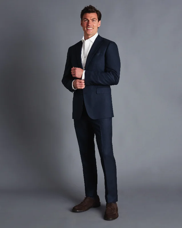 Navy Slim Fit End On End Ultimate Performance Suit Jacket