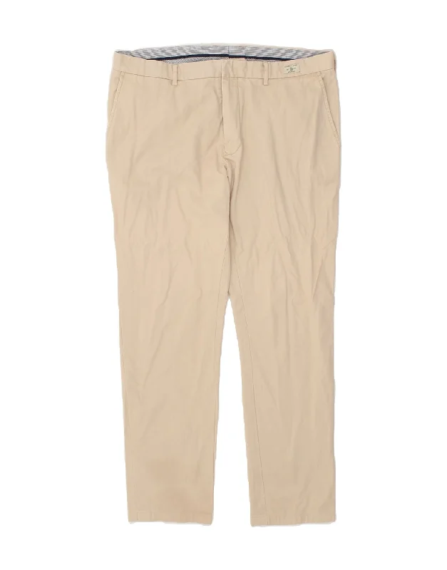 TOMMY HILFIGER Mens Slim Chino Trousers W38 L30  Beige Cotton