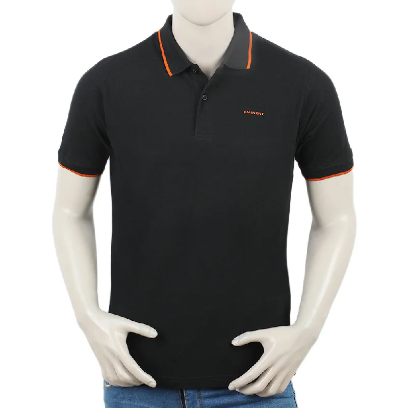 Eminent Men's Polo Half Sleeves T-Shirt - Black