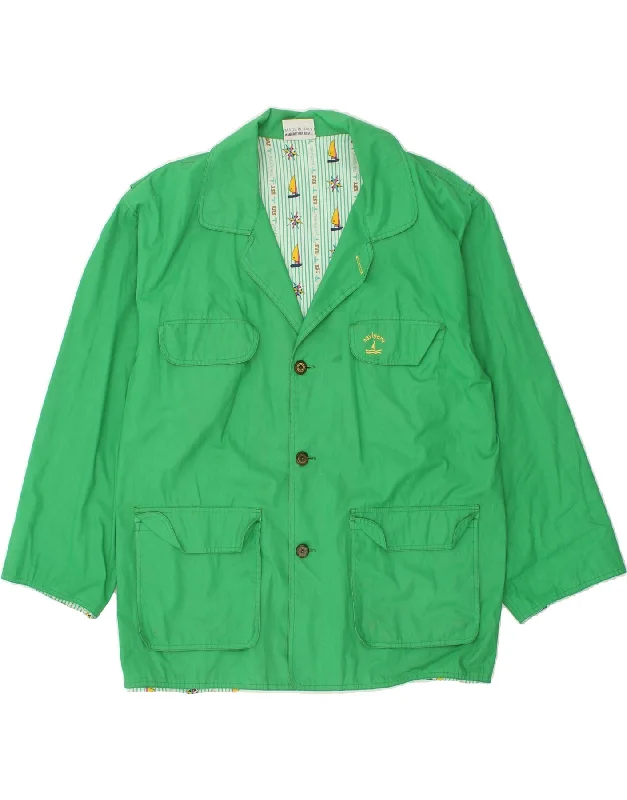 NAVIGARE Mens Utility Jacket UK 42 XL Green Cotton