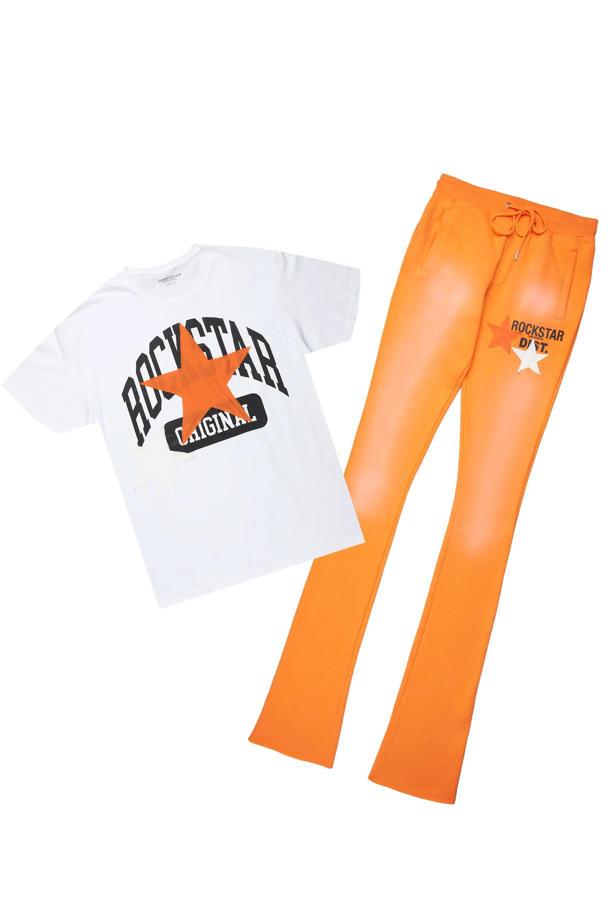 Mallor Orange T-Shirt/Super Stacked Track Set