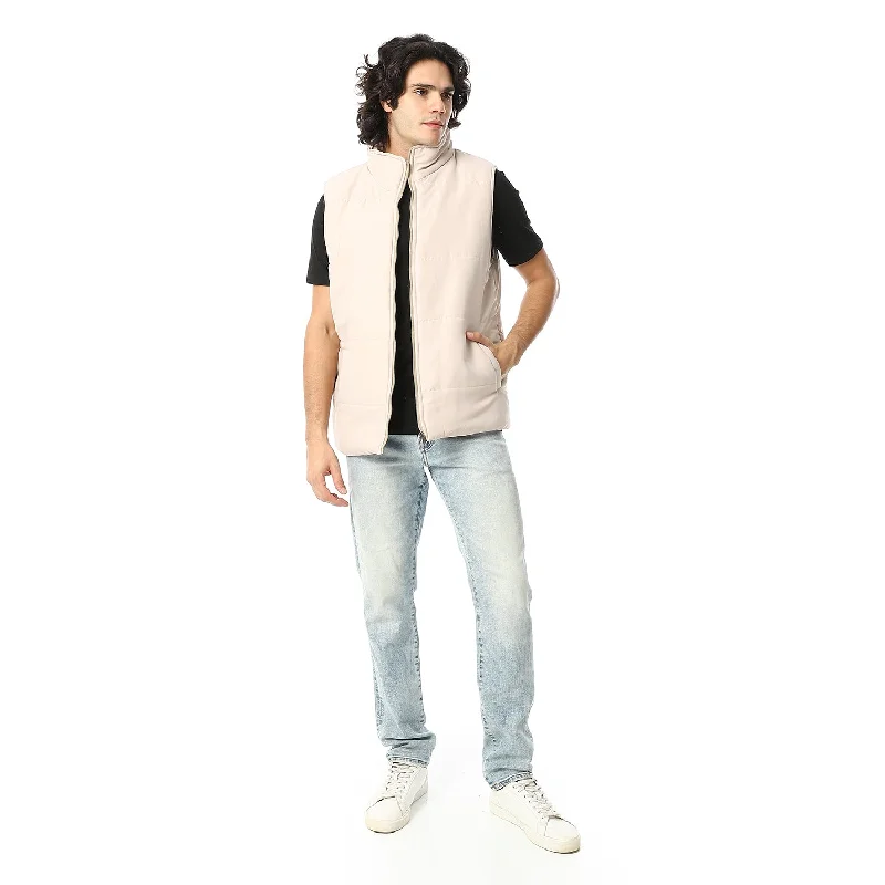 Basic_Turtle_Neck_Bomber_Vest_-_Beige