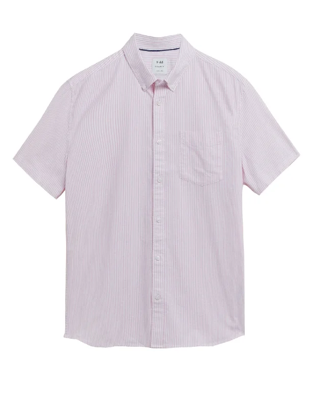 Pure Cotton Striped Oxford Shirt