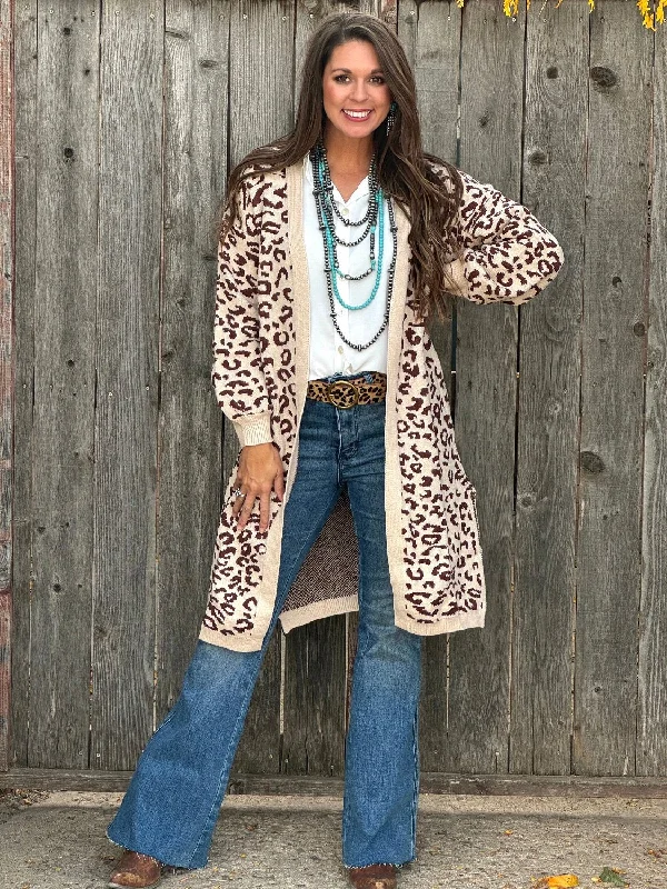 Jolene Leopard Print Cardigan