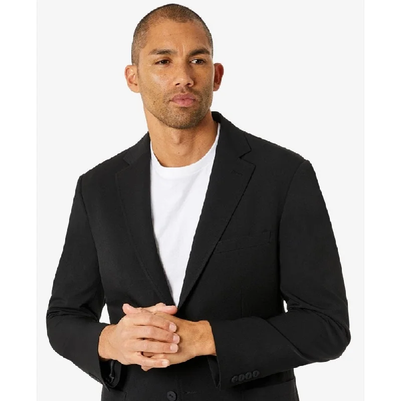 Michael Kors Men's Modern Fit Stretch Solid Suit Jacket Black Size 44