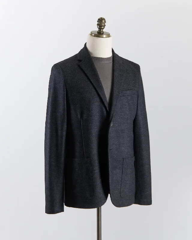 Luxury Vitale Barberis Pindot Stretch Knit Sweater Jacket