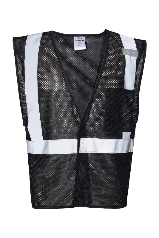 Kishigo Mens EV Series Enhanced Visibility Non-ANSI Vest - Black