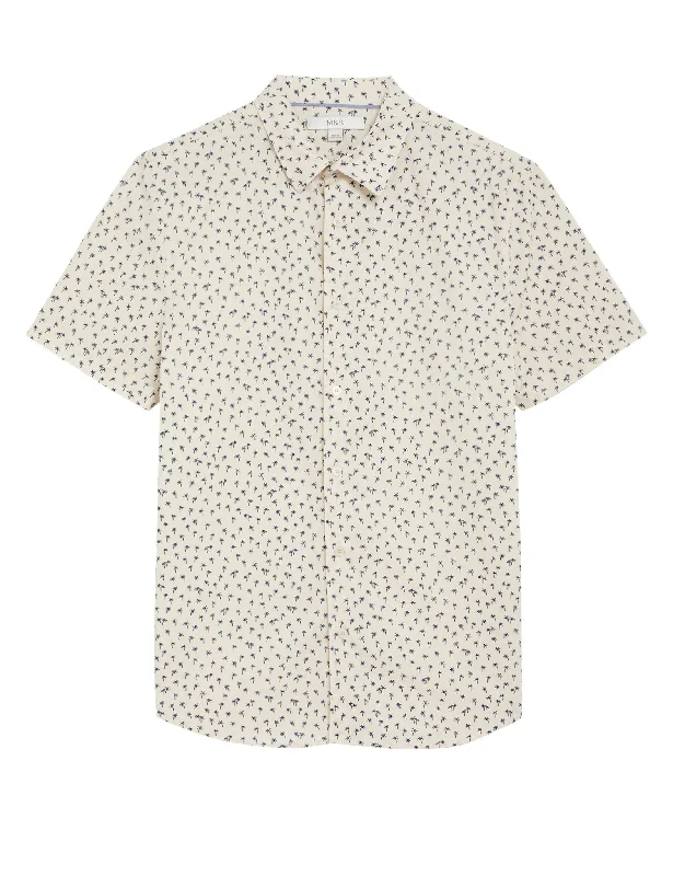 Pure Cotton Palm Tree Print Shirt