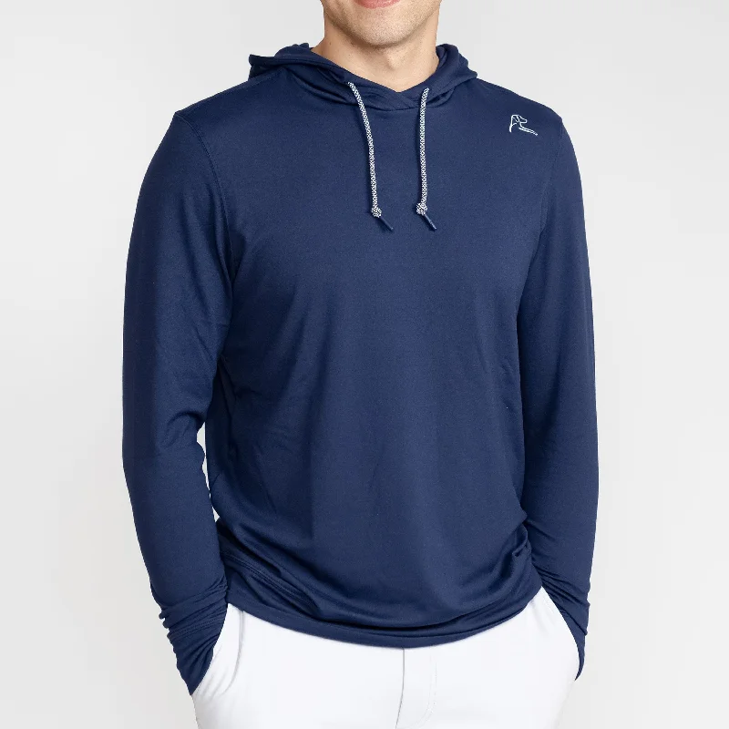 Hesi Performance Hoodie | Heather - Admiral Navy/Ink Blue