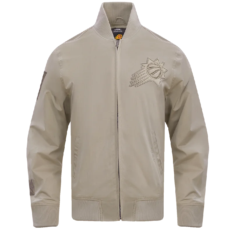 NBA PHOENIX SUNS NEUTRAL TWILL JACKET (TAUPE)