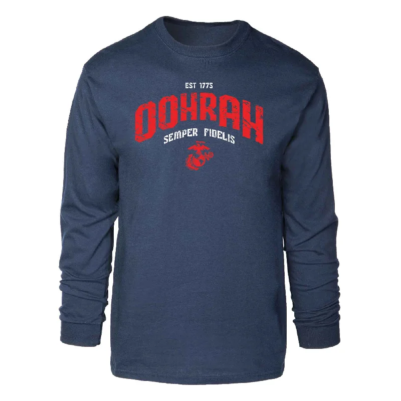 Est 1775 Oohrah Navy Long Sleeve