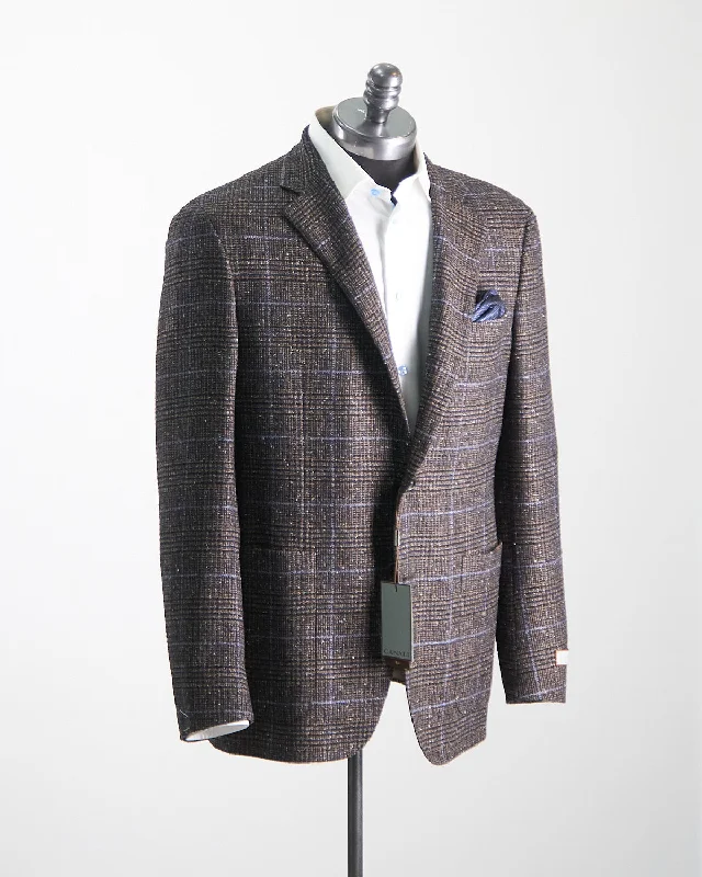 Donegal Prince Of Wales Check Soft Constructed 'Kei' Jacket