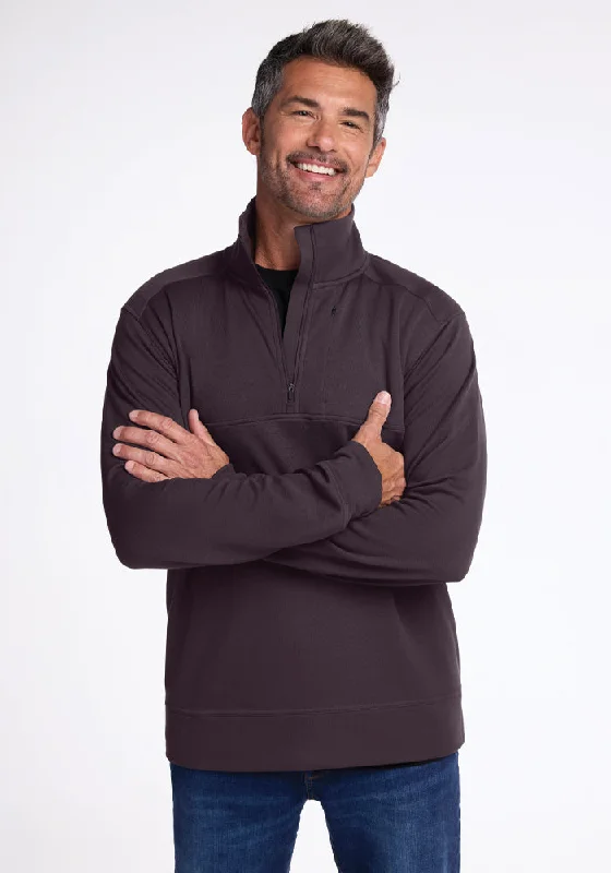 Mason 1/4 Zip - Chocolate Plum