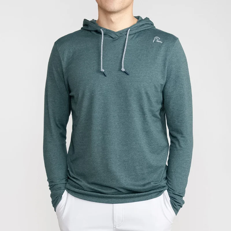 Hesi Performance Hoodie | Heather - Ponderosa Green/Willow Green