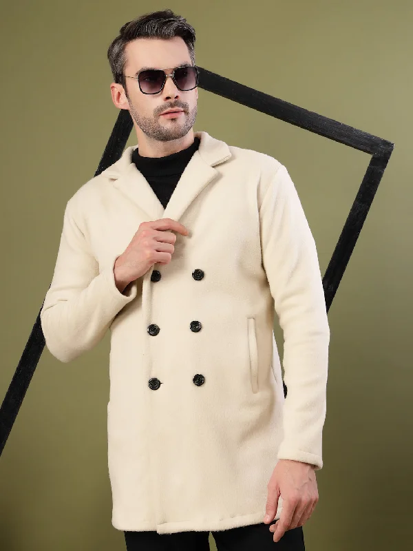 Stylish Fleece Lapel Collar Coat