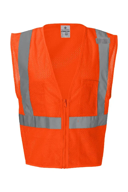 Kishigo Mens Ultra Cool Mesh Vest w/ Pockets - Orange