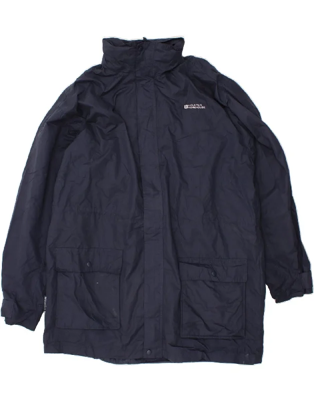 MOUNTAIN WAREHOUSE Mens Windbreaker Jacket UK 44 2XL Navy Blue Polyester