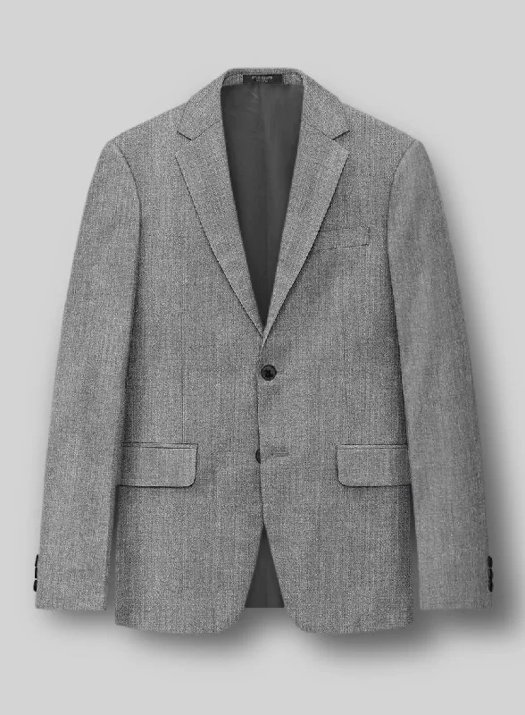 Napolean Stretch Mid Gray Wool Jacket