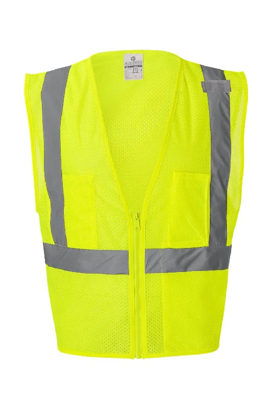 Kishigo Mens Ultra Cool Mesh Vest w/ Pockets - Lime Green