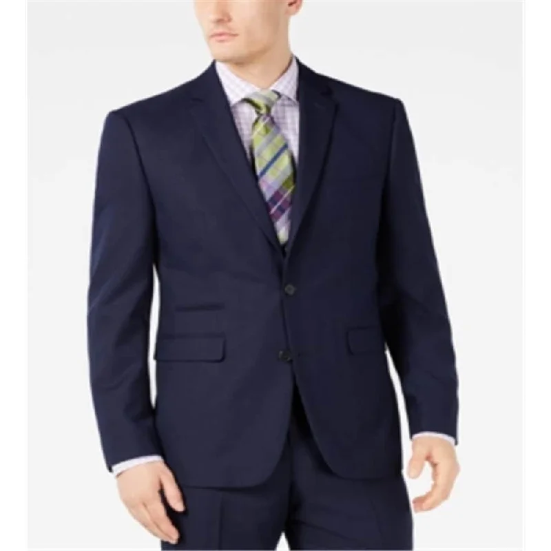 Vince Camuto Men's Slim Fit Stretch Wrinkle Resistant Suit Jackets Blue Size 40