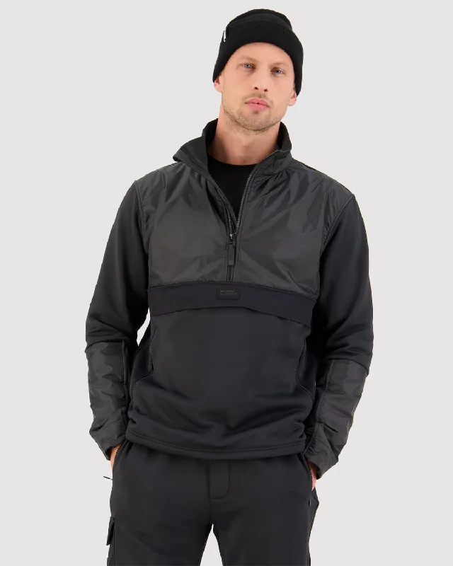 Decade Merino Fleece Pullover - Black