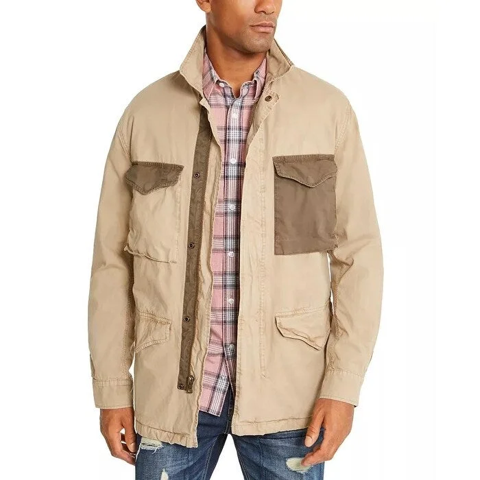 American Rag Men's Beverly Field Jacket Beigekhaki Size Small