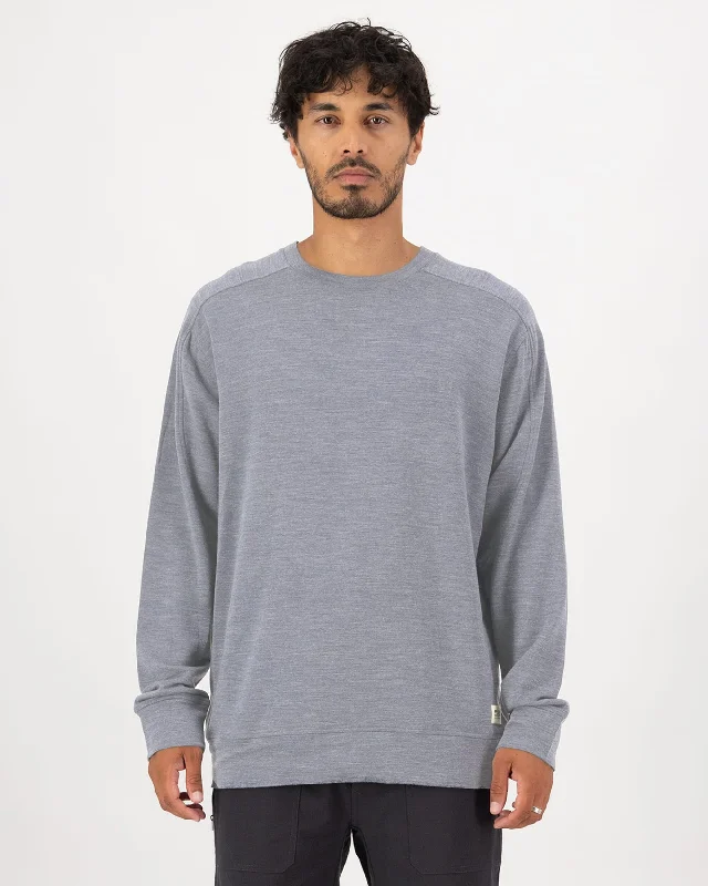 Covert Lite Merino Crew - Storm Grey