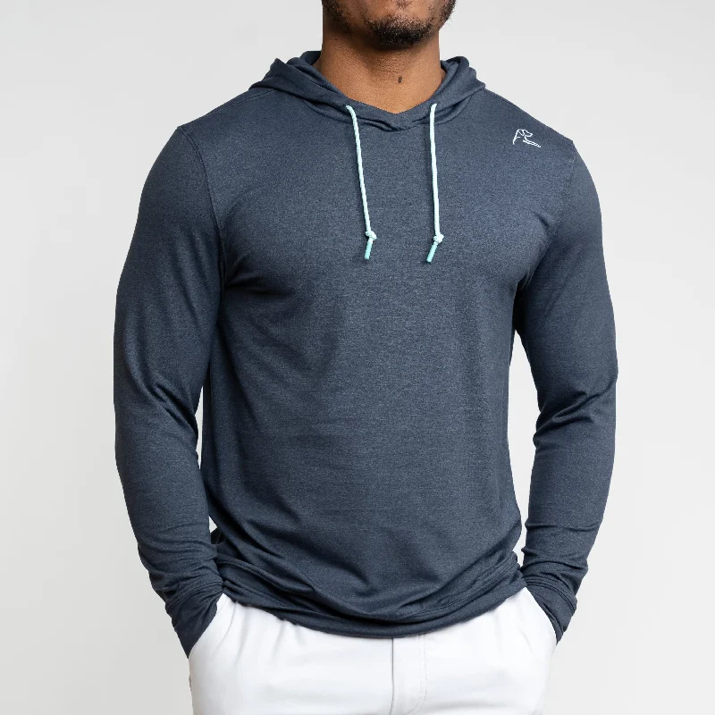 Hesi Performance Hoodie | Heather - Postgame Grey/Midnight Black