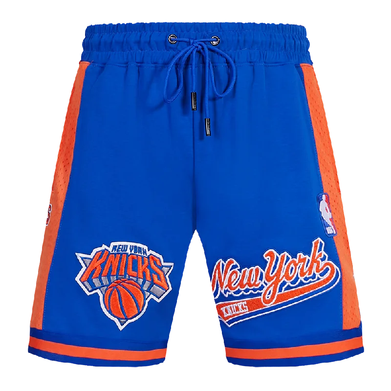 NBA NEW YORK KNICKS SCRIPT TAIL MEN'S DK 2.0 SHORT (ROYAL BLUE/ORANGE)