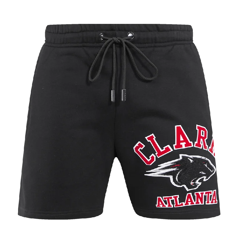 CLARK ATLANTA UNIVERSITY CLASSIC MEN'S STACKED LOGO SHORT (BLACK)