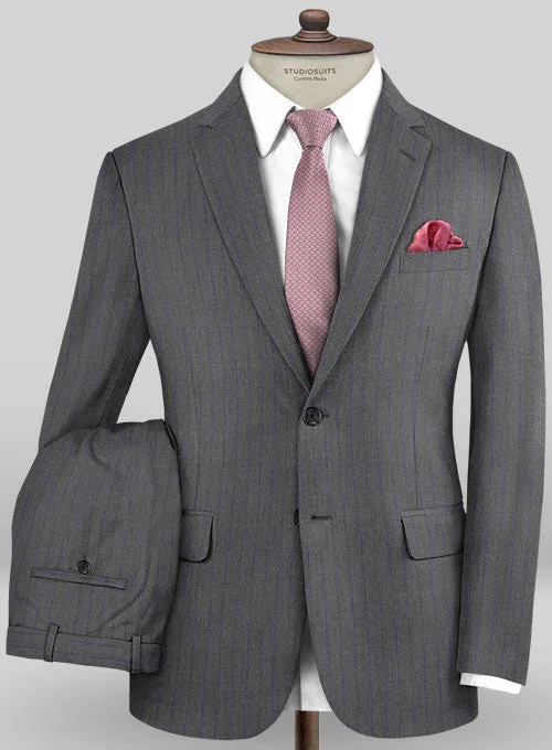 Caccioppoli Sun Dream Cisko Gray Wool Silk Suit