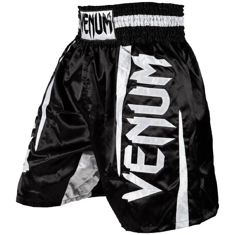 Venum Elite Boxing Shorts - Black/White