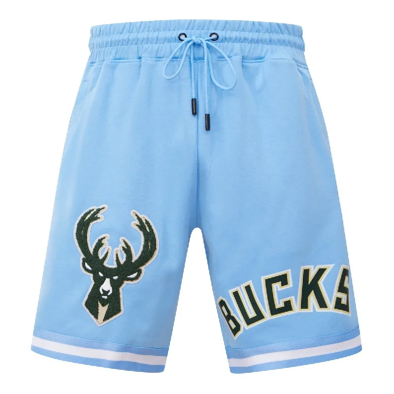 NBA MILWAUKEE BUCKS CLASSIC CHENILLE MEN'S SHORT (UNIVERSITY BLUE)