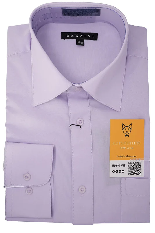 Modern Fit Dress Shirt Convertible Cuff in Lavender