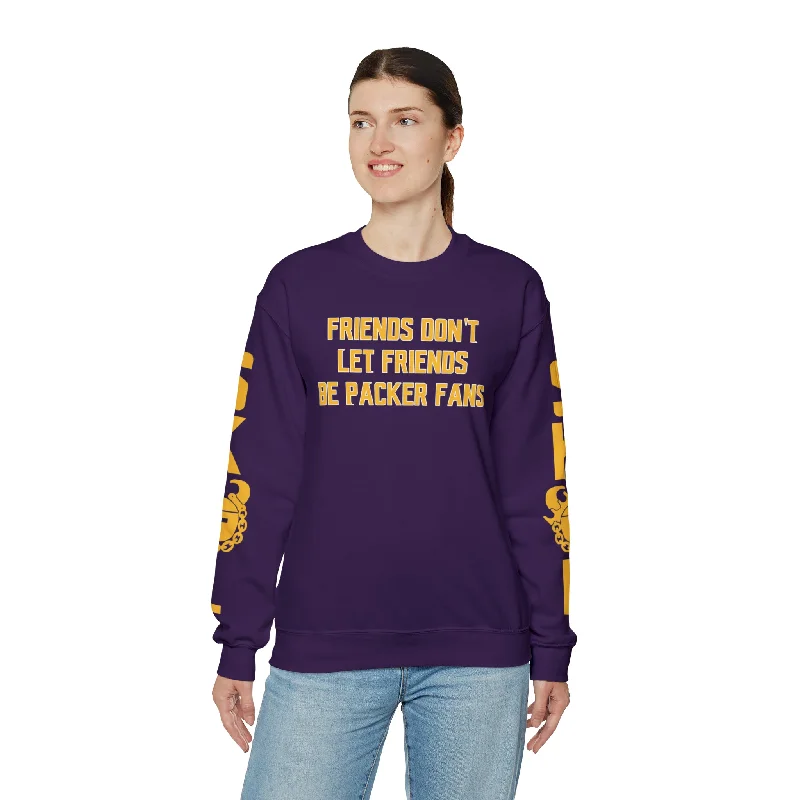 Unisex Heavy Blend™ Crewneck - Friends Don't Let Friends + The Original (Sleeves)