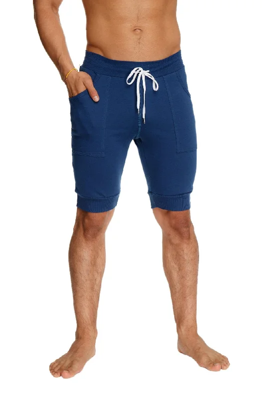 Cuffed Yoga Short (Royal Blue)