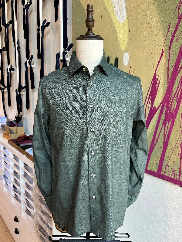 Dark Green Flannel Shirt