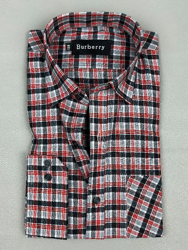 RB Checks Formal Dress Shirt For Men MFS148