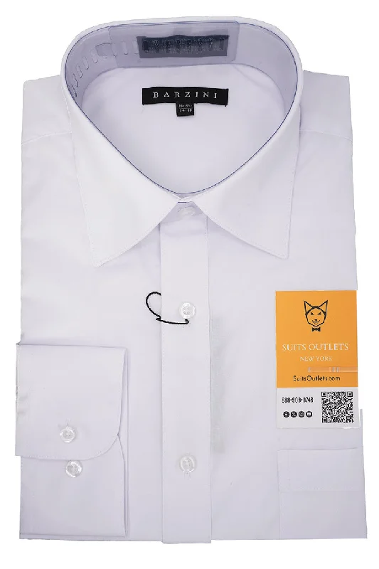 Modern Fit Dress Shirt Convertible Cuff in White