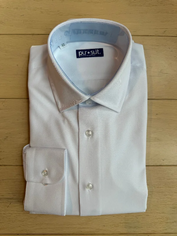 White Bamboo Twill Premium Shirt