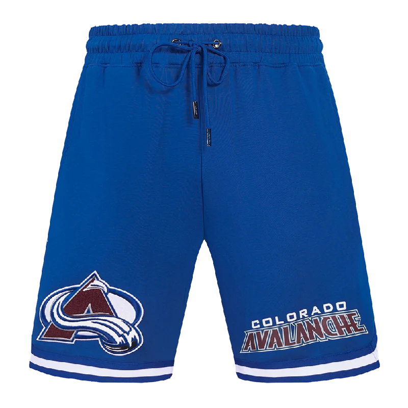 NHL COLORADO AVALANCHE CLASSIC CHENILLE MEN'S DK SHORT (DODGER BLUE)