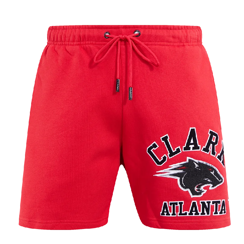 CLARK ATLANTA UNIVERSITY CLASSIC MEN'S STACKED LOGO SHORT (RED)