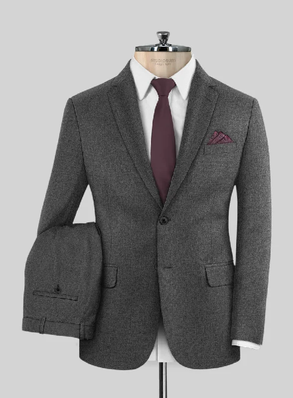 Scabal Parto Mid Gray Wool Suit