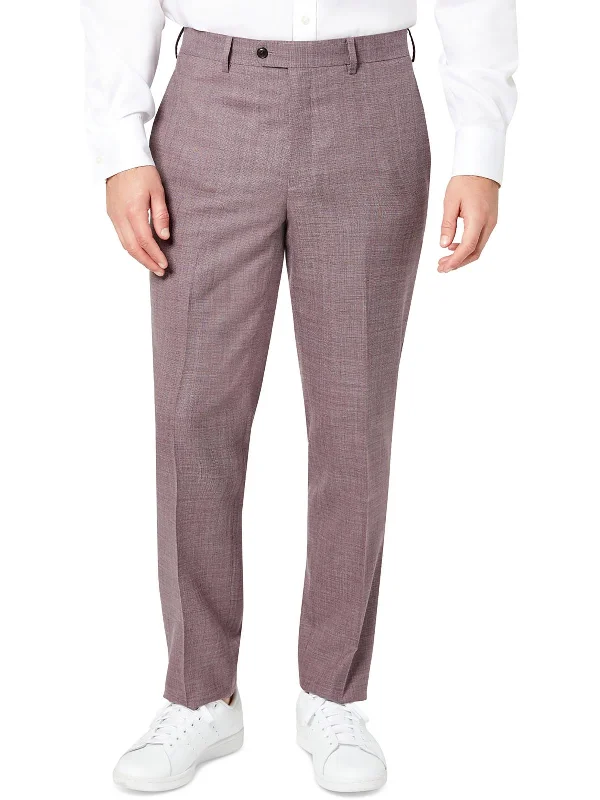 Mens Wool Blend Office Dress Pants