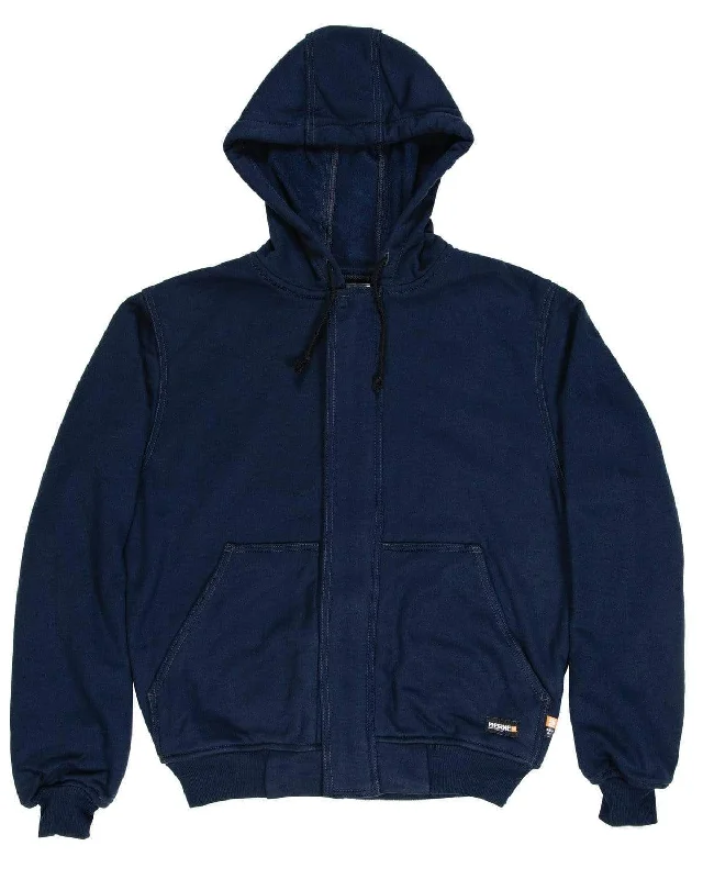 Berne - Men's Flame Resistant Zippered Front NFPA 2112 Hooded Sweatshirt