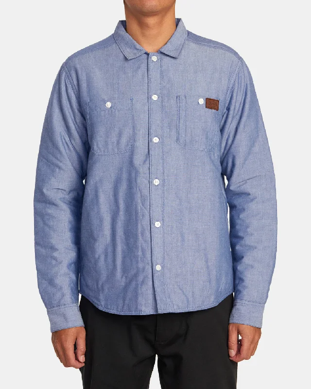 Chainmail Overshirt - Blue Chambray