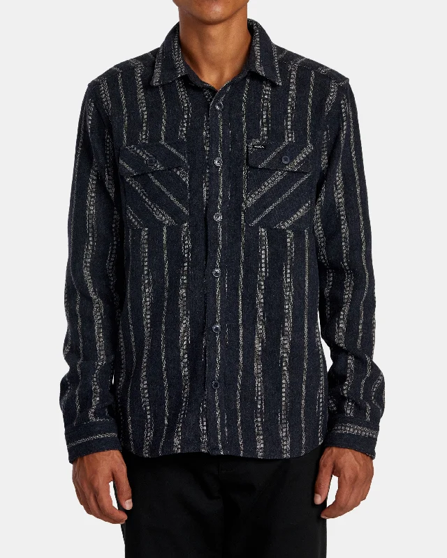 RVCA Blanket Long Sleeve Shirt - Indigo