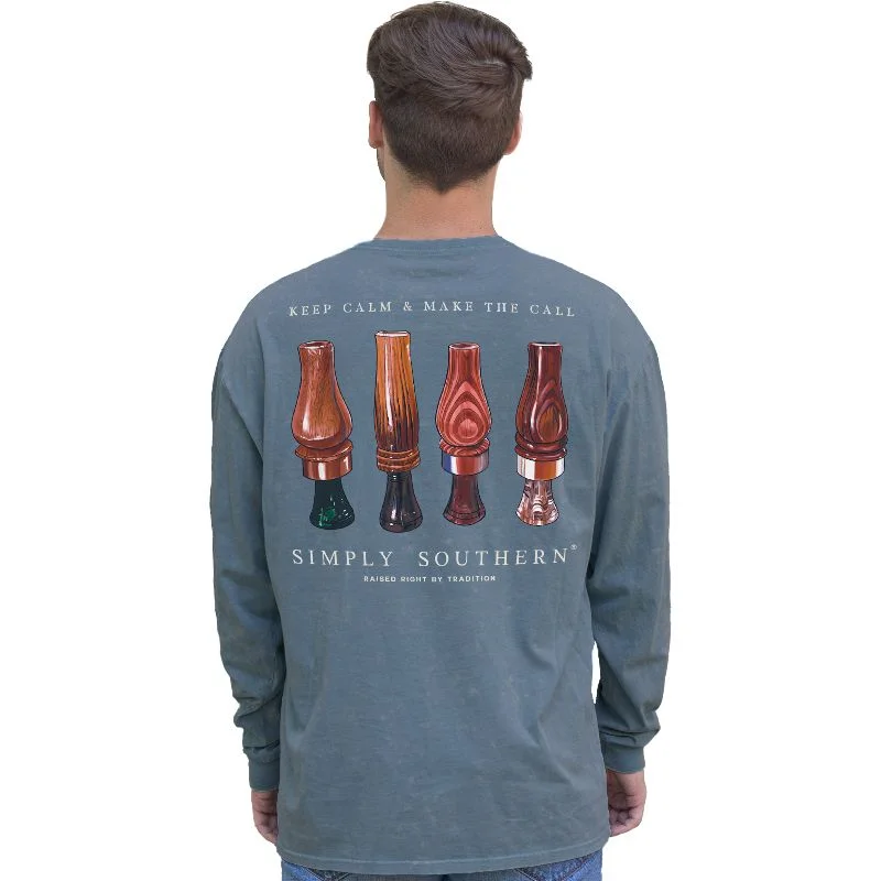 SALE Simply Southern Call Bluestone Unisex Long Sleeve T-Shirt